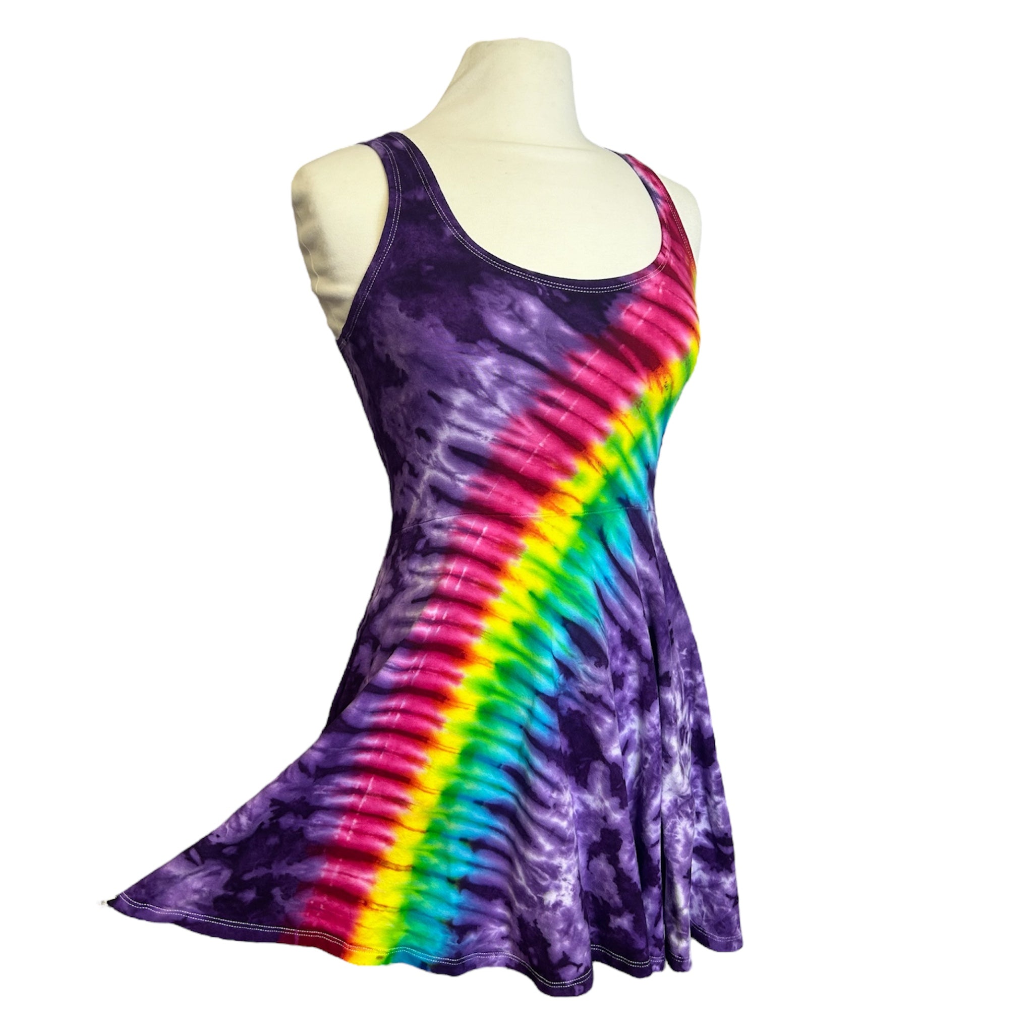 Over the Rainbow Skater Dress in Purple