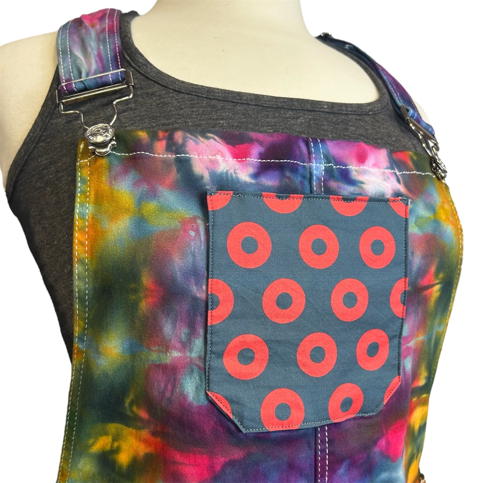 OOAK Overall Dress with Phish Donuts #1