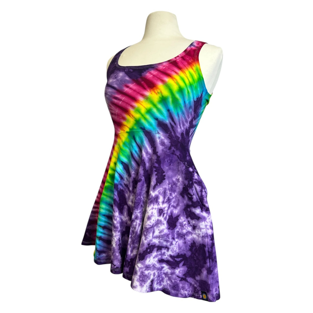 Over the Rainbow Skater Dress in Purple