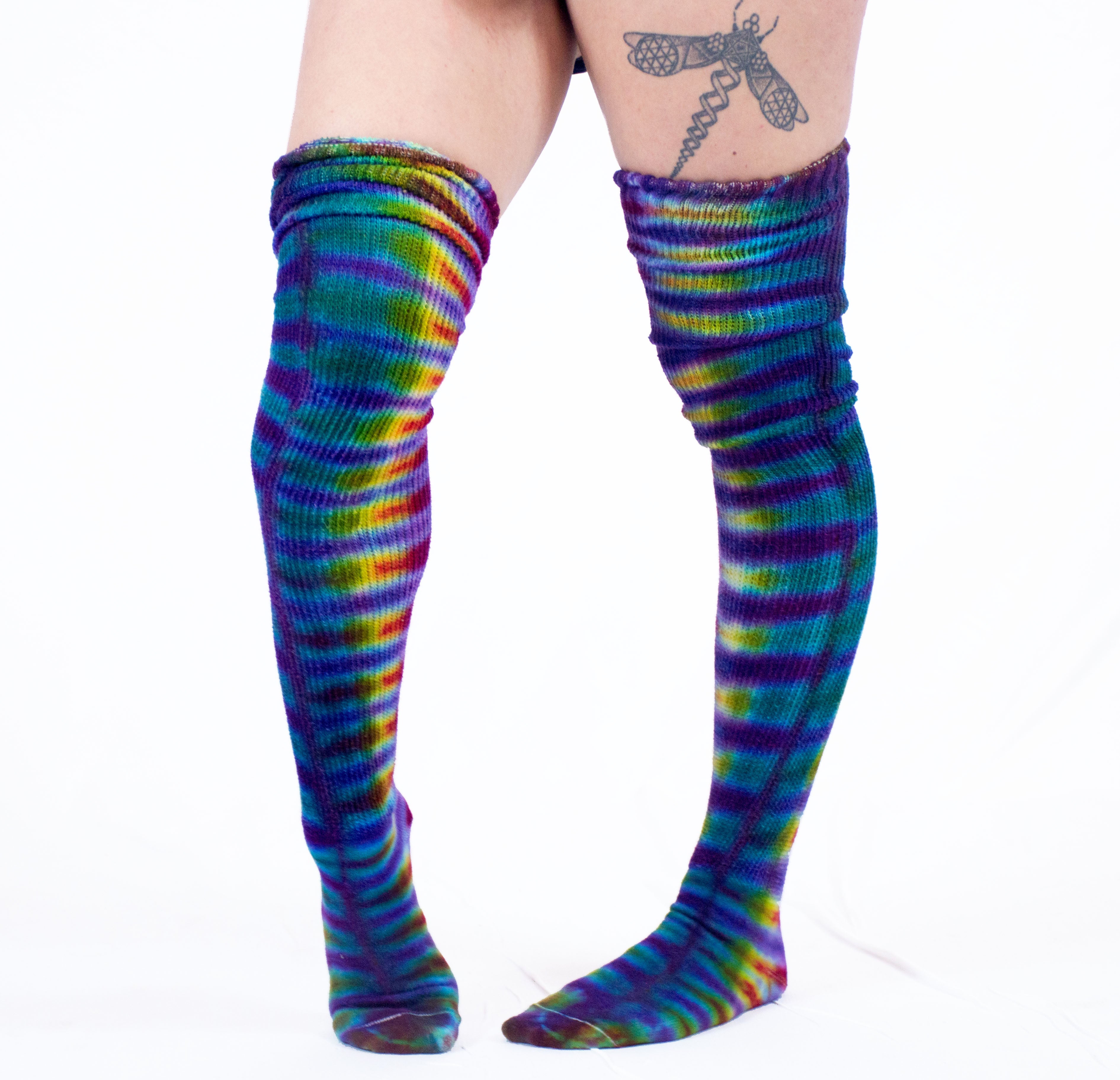 BOLD Tie Dye Thigh High Sock – Soulshine Maine